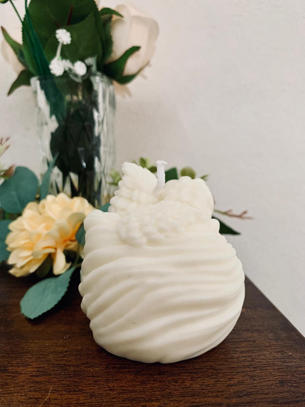 Vela de soja decorativa – Angelito durmiente