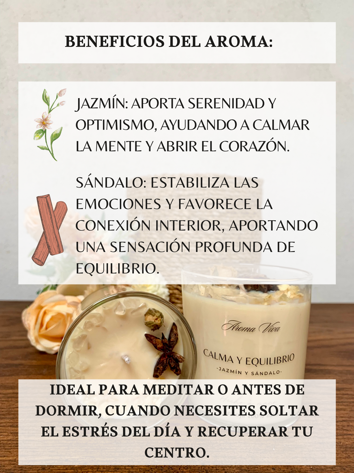 Vela de soja - Calma y Equilibrio