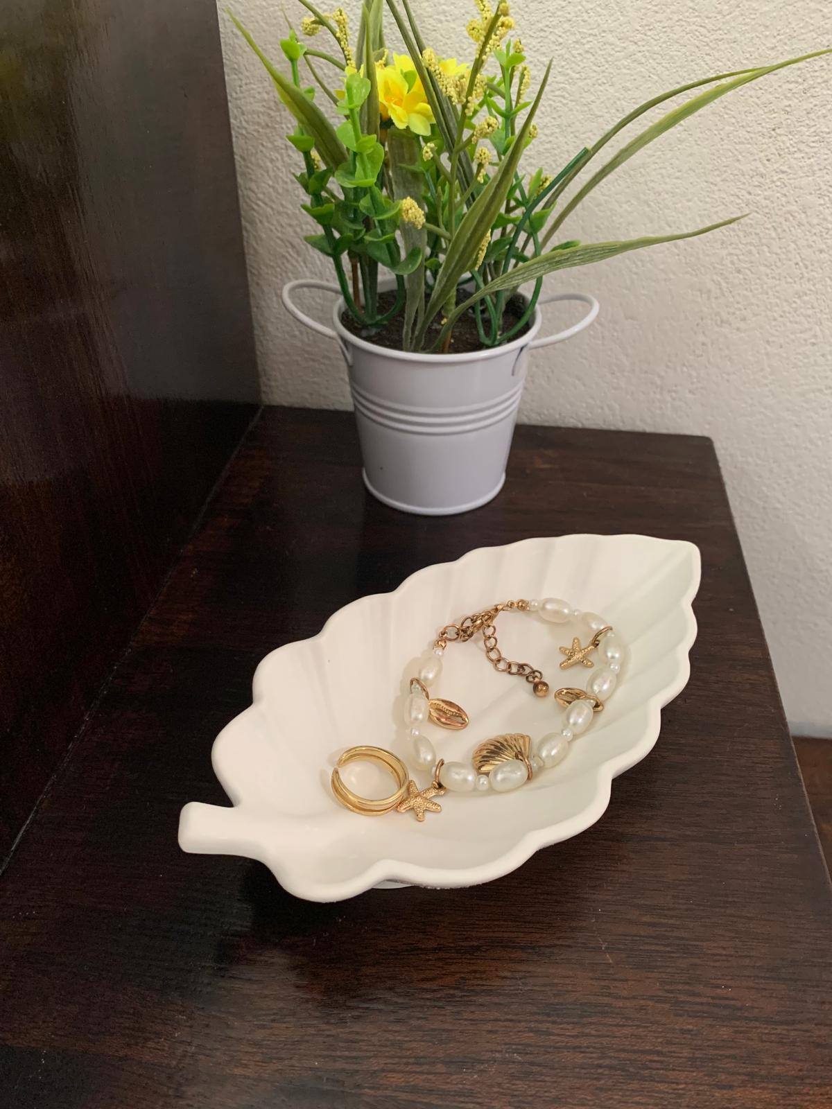 Joyero hoja – decoración en resina ecológica