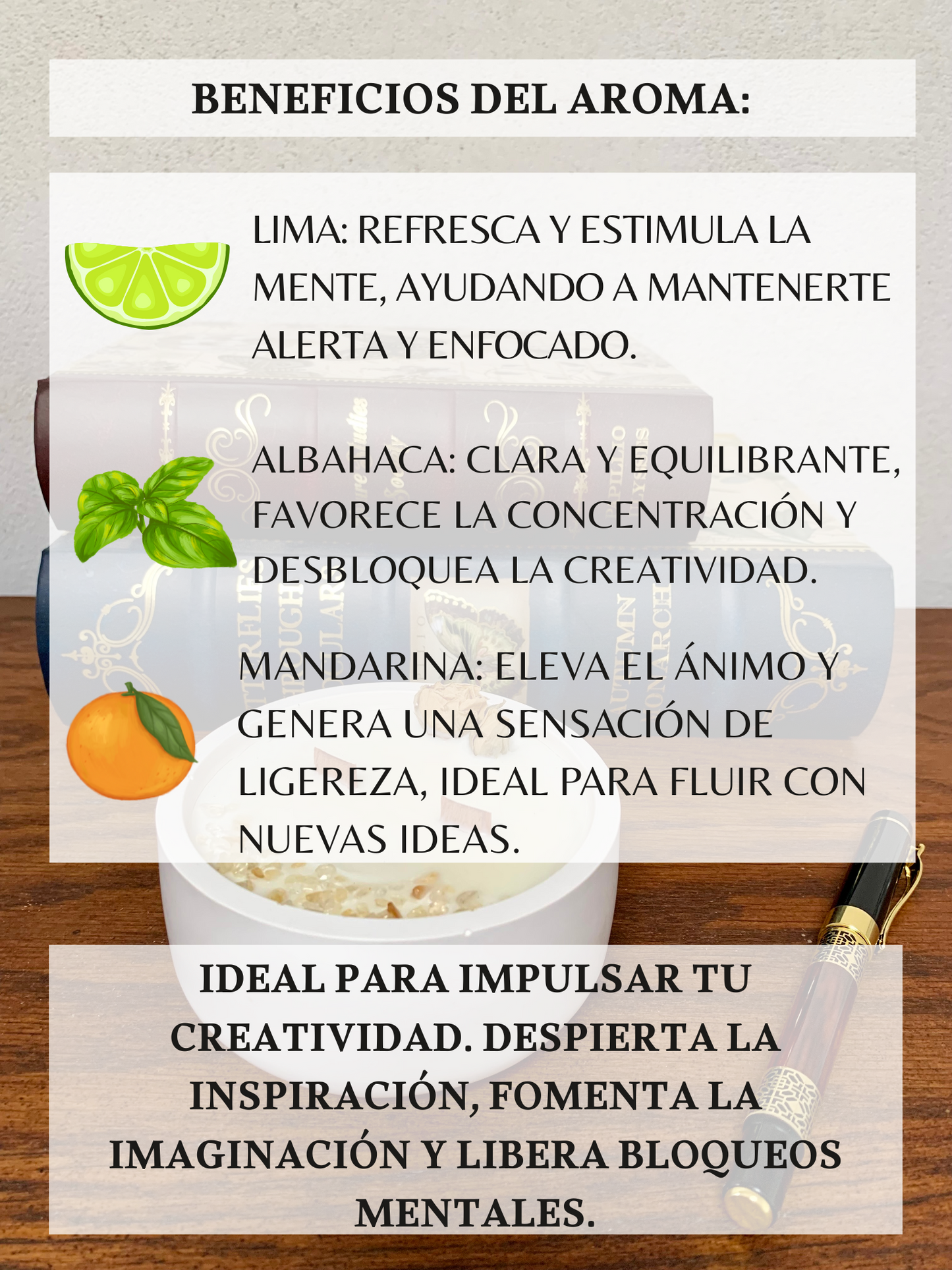 Vela de soja – Creatividad Cítrica