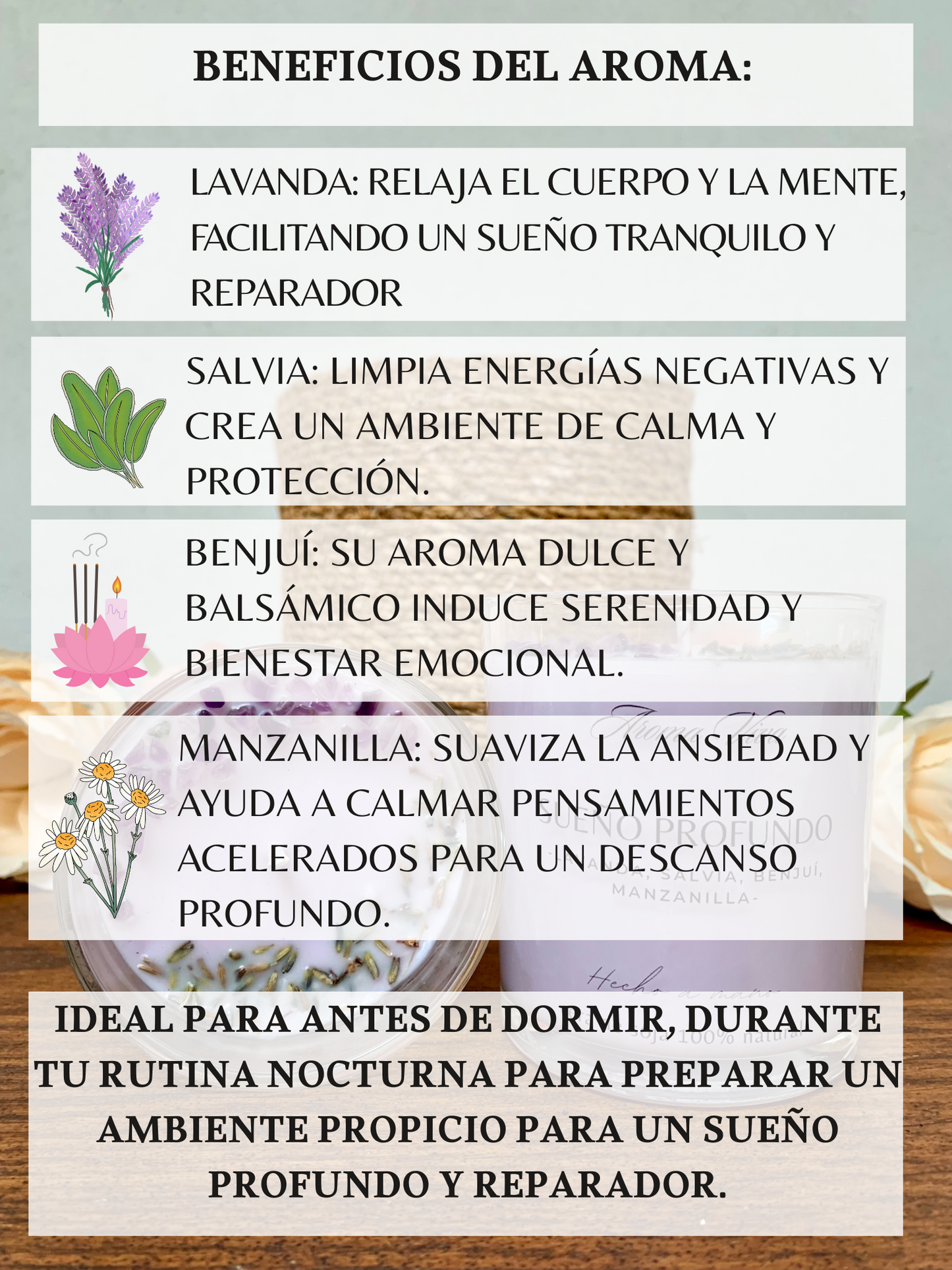 Vela de soja – Sueño Profundo