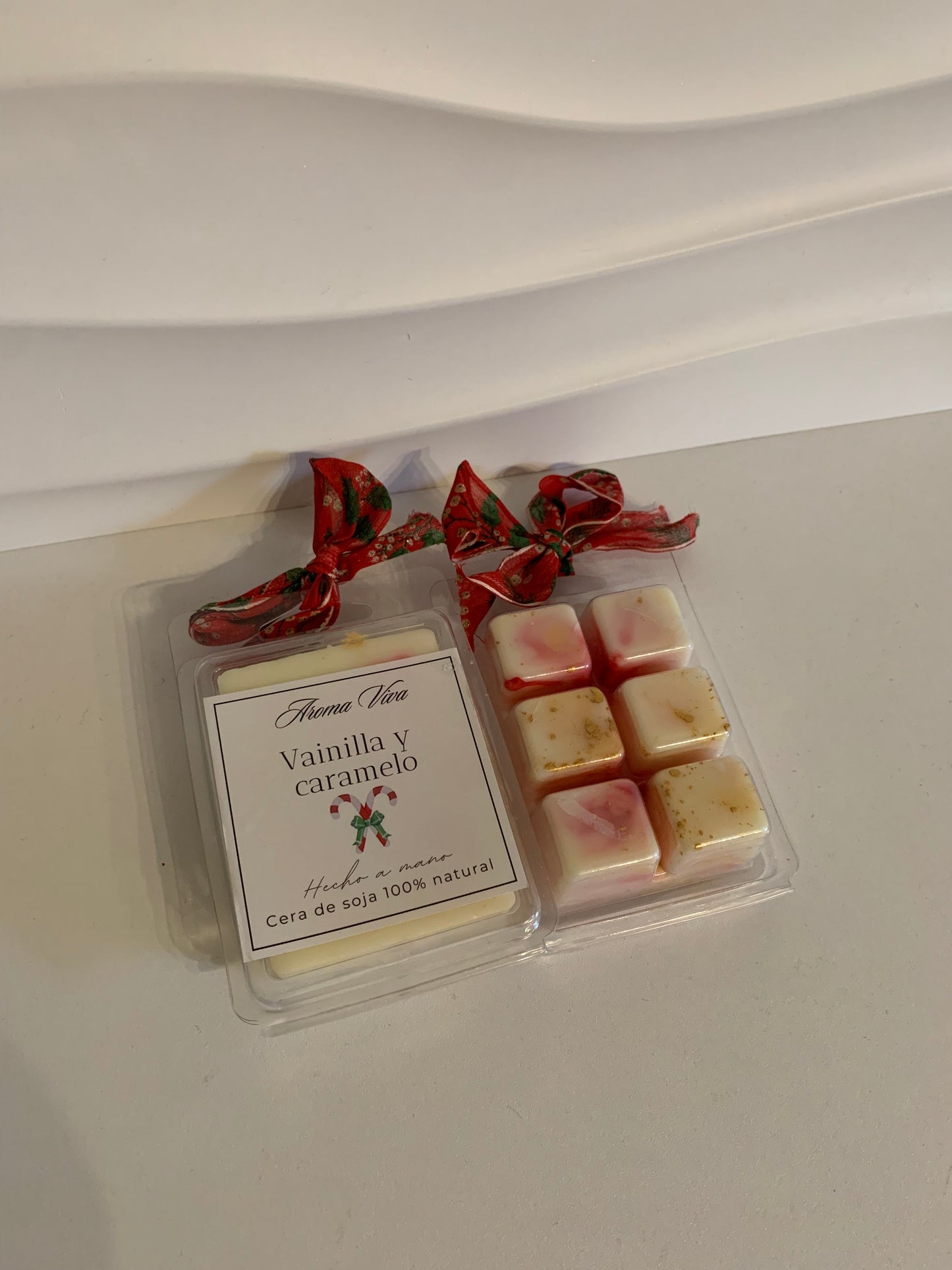 Waxmelts Vainilla, Caramelo y Frambuesa - Cera de soja