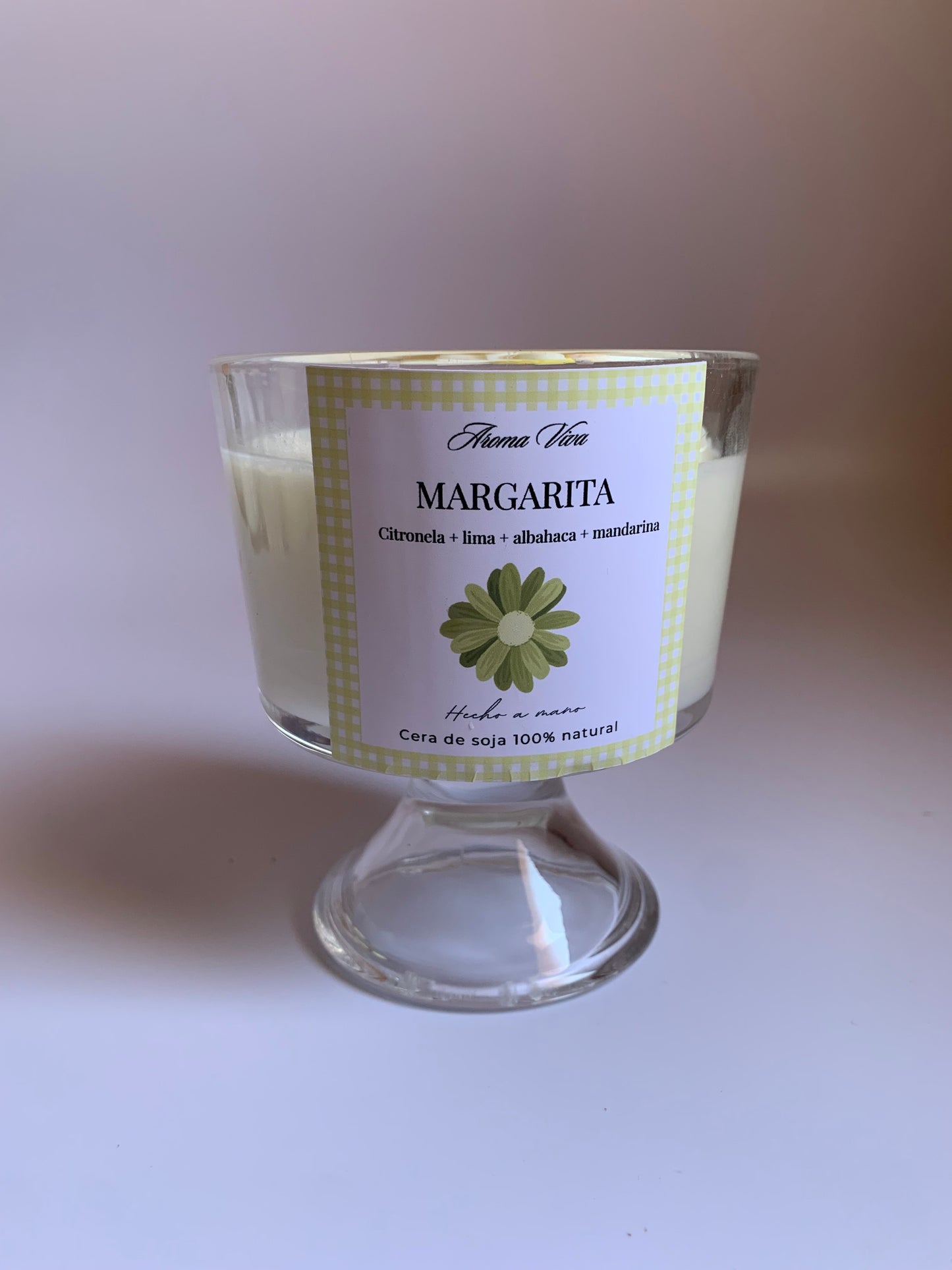 Vela de Margarita - vela aromatica de citronela + cítricos