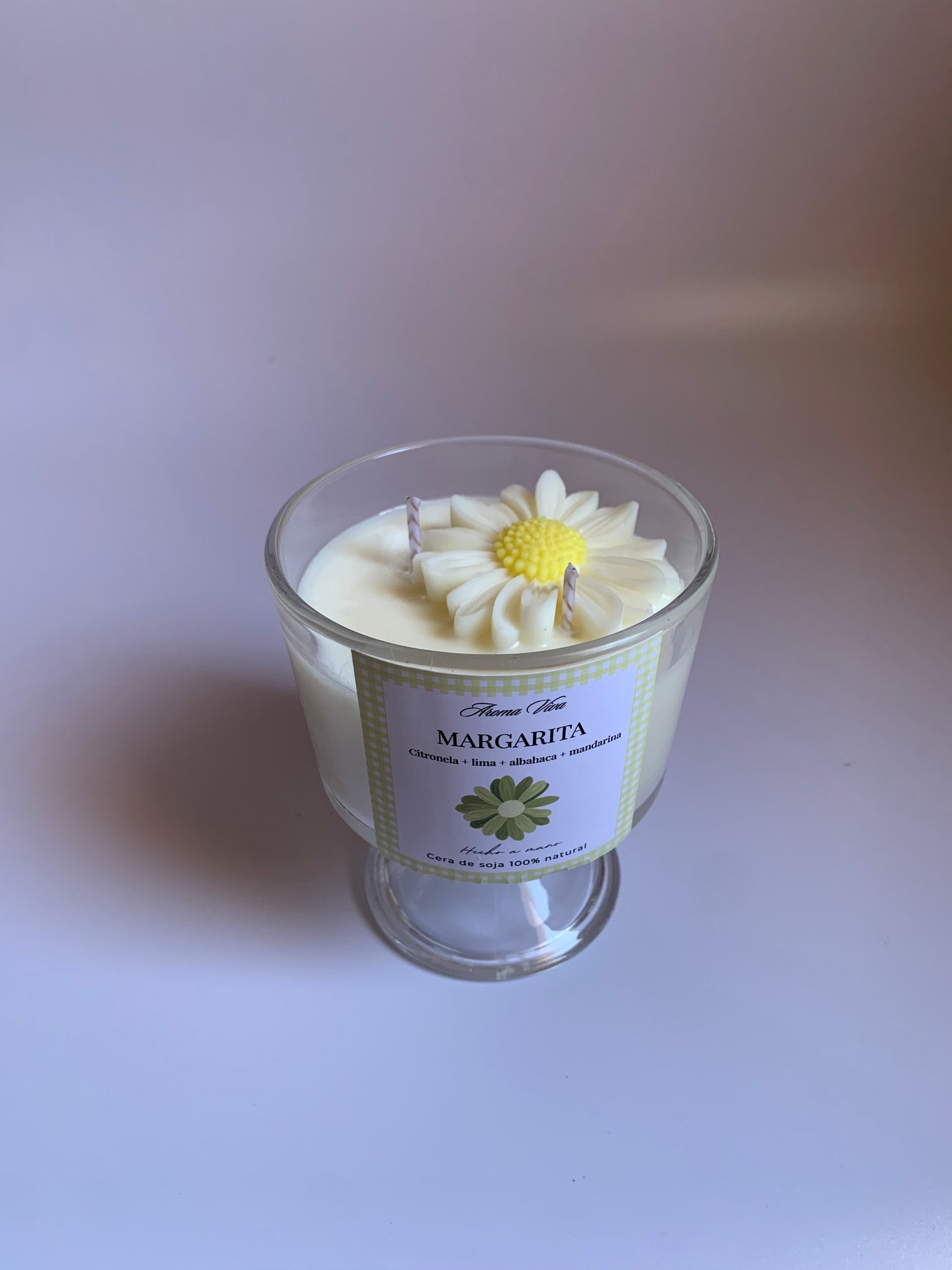 Vela de Margarita - vela aromatica de citronela + cítricos