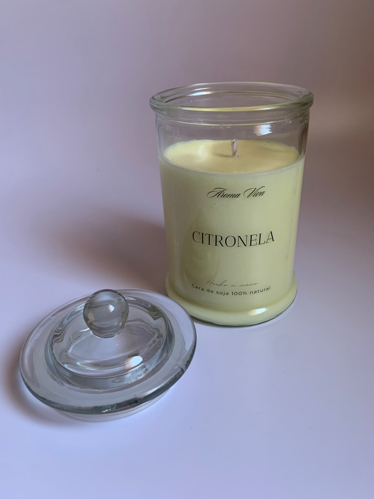 Vela de Citronela Clásica - El Escudo para tu Terraza