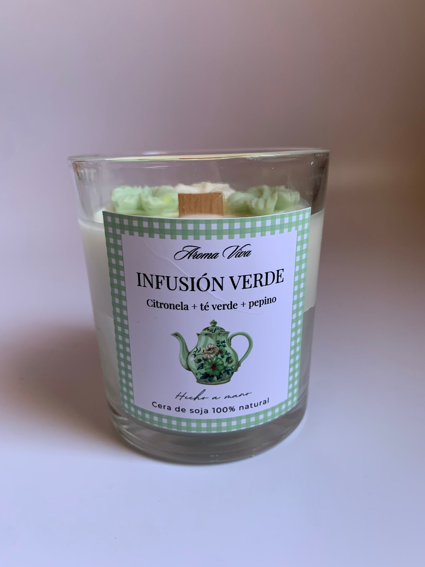 Vela Infusión Verde - vela aromática de citronela + frescor