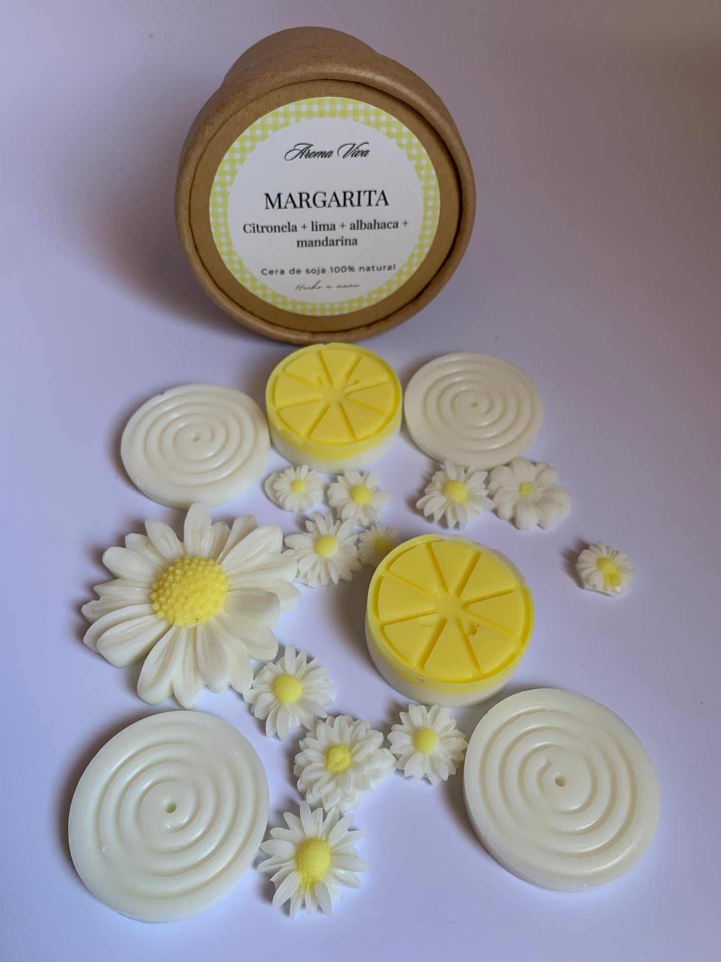 Pack Margarita - vela y waxmelt citronela + cítricos