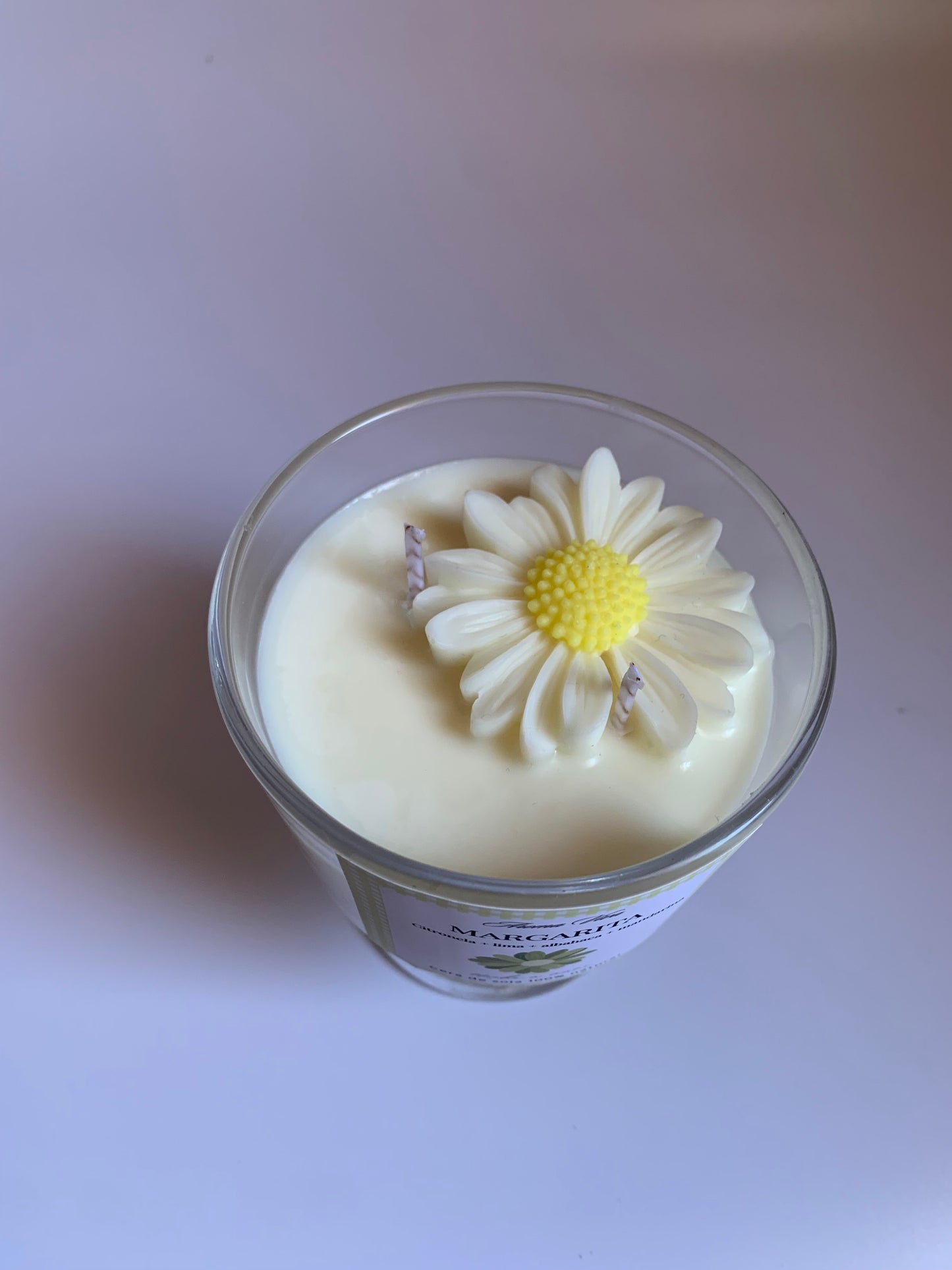 Vela de Margarita - vela aromatica de citronela + cítricos