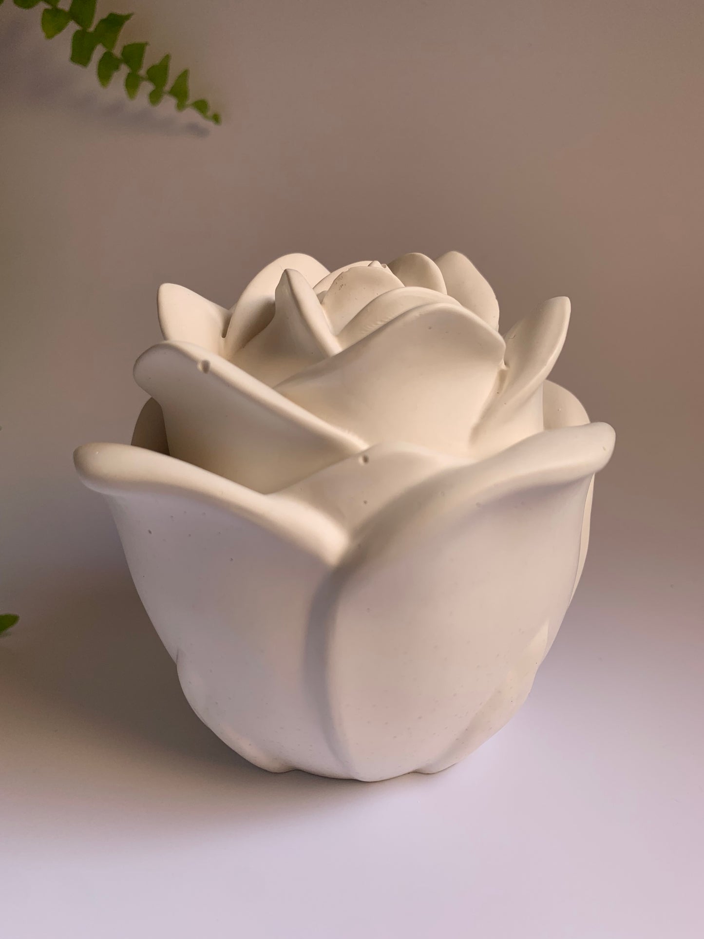 Vela aromática de soja artesanal Rosas y Ylang – Vela Rosa de Resina Ecológica