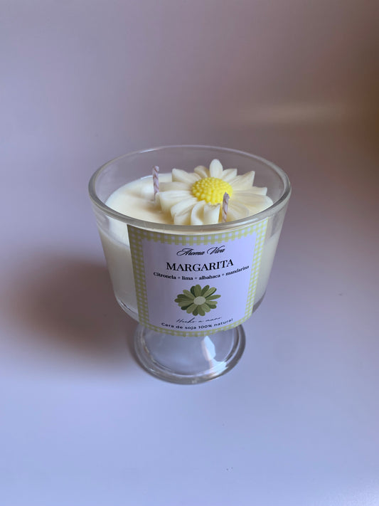 Vela de Margarita - vela aromatica de citronela + cítricos