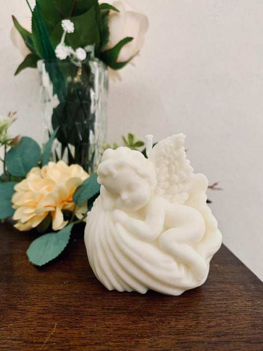 Vela de soja decorativa – Angelito durmiente