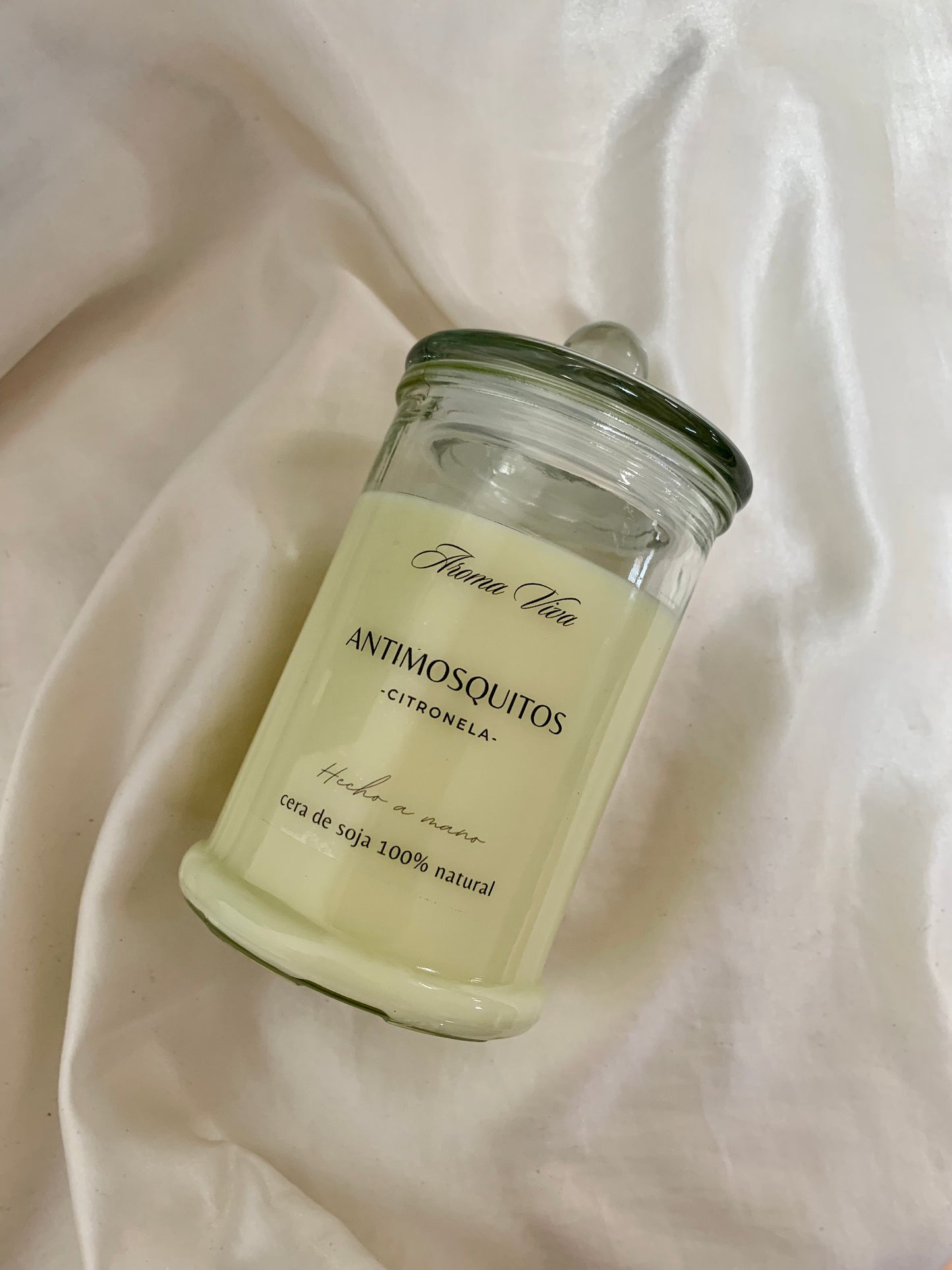 Vela aromática de soja - Citronela Antimosquitos