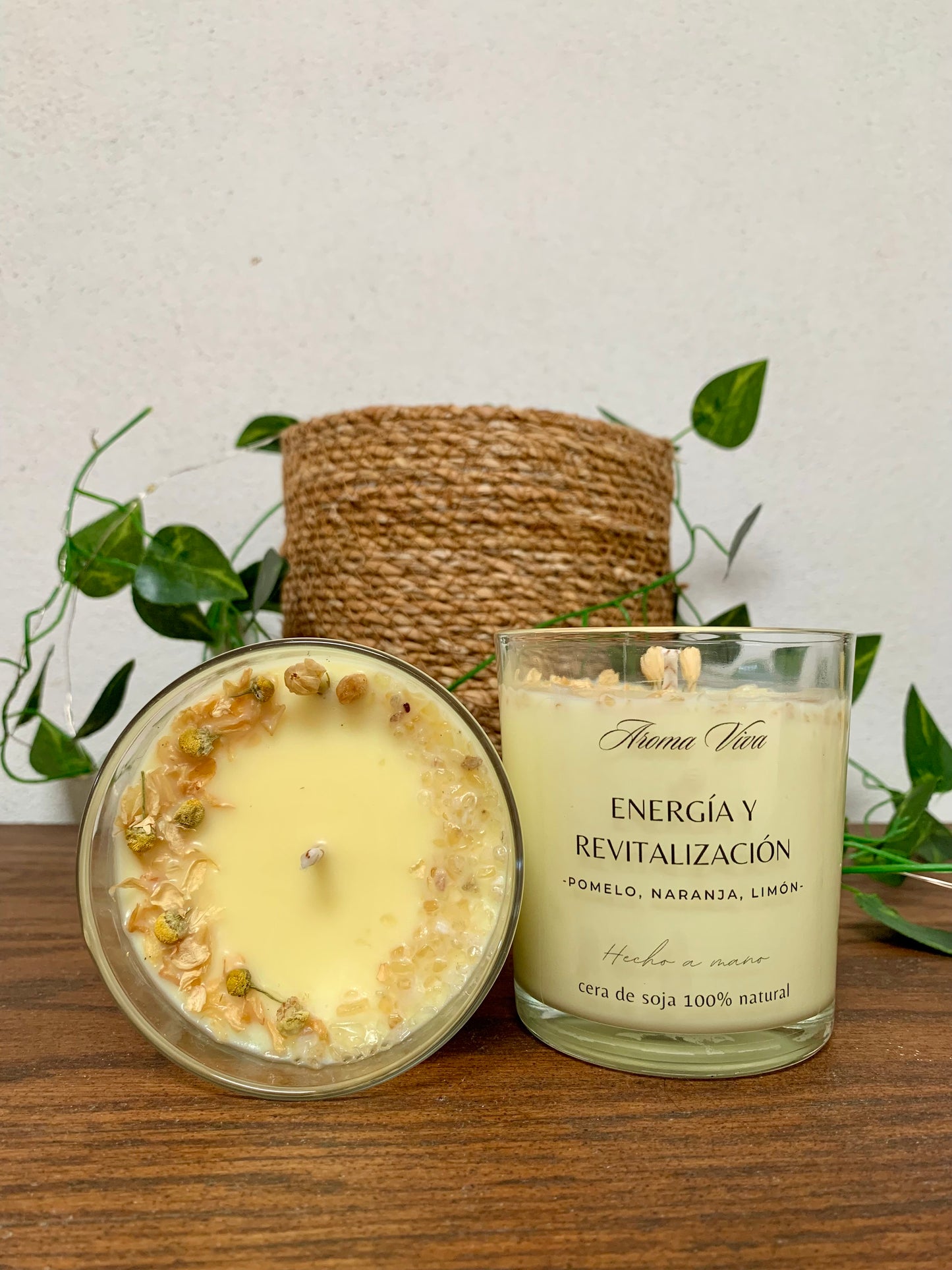 Vela de soja – Energía y Revitalización