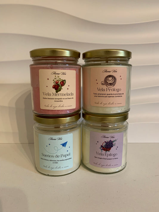 PACK “COLECCIÓN MOMENTOS” – PACK 4 VELAS