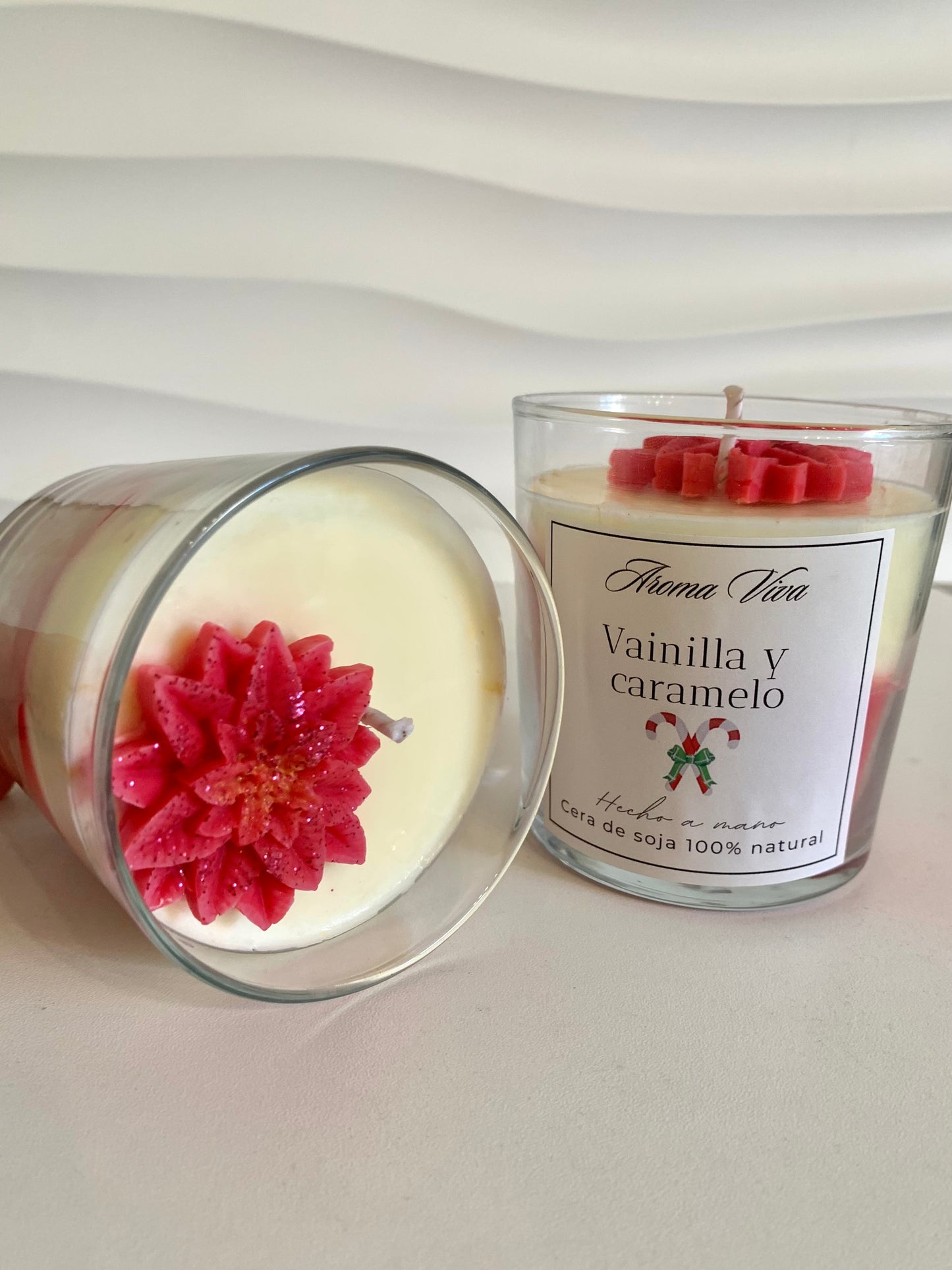 Vela arómatica de Navidad - Vela Marmoleada