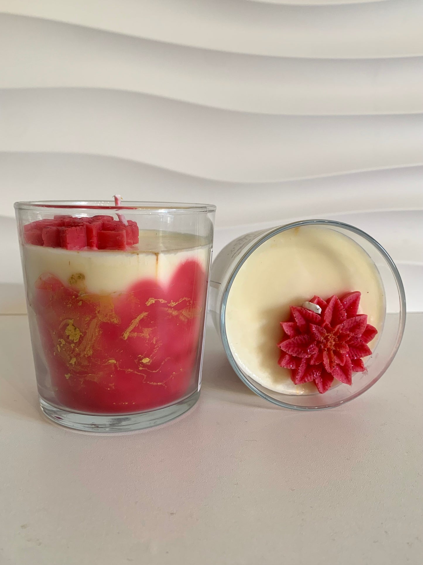 Vela arómatica de Navidad - Vela Marmoleada