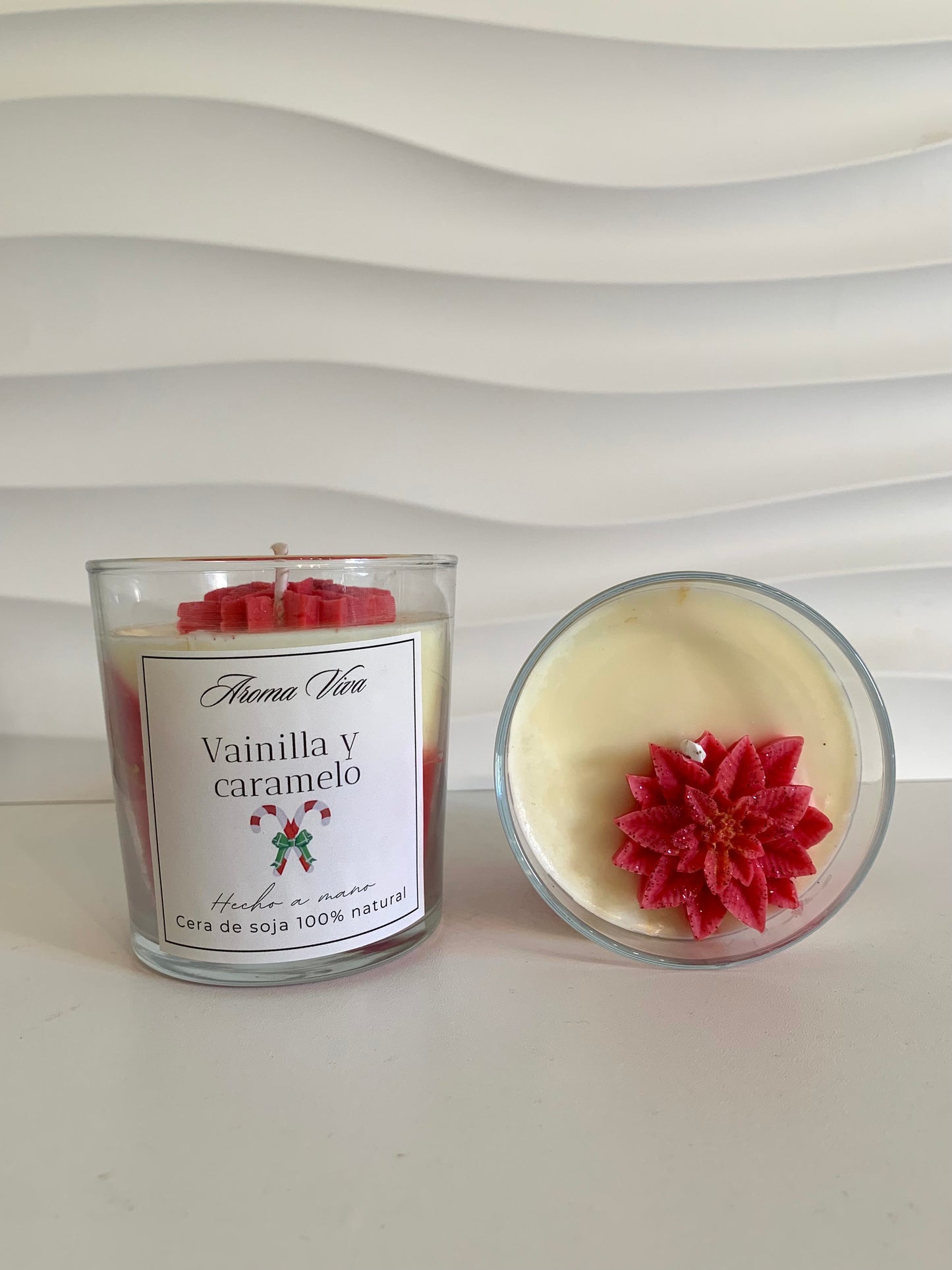 Vela arómatica de Navidad - Vela Marmoleada