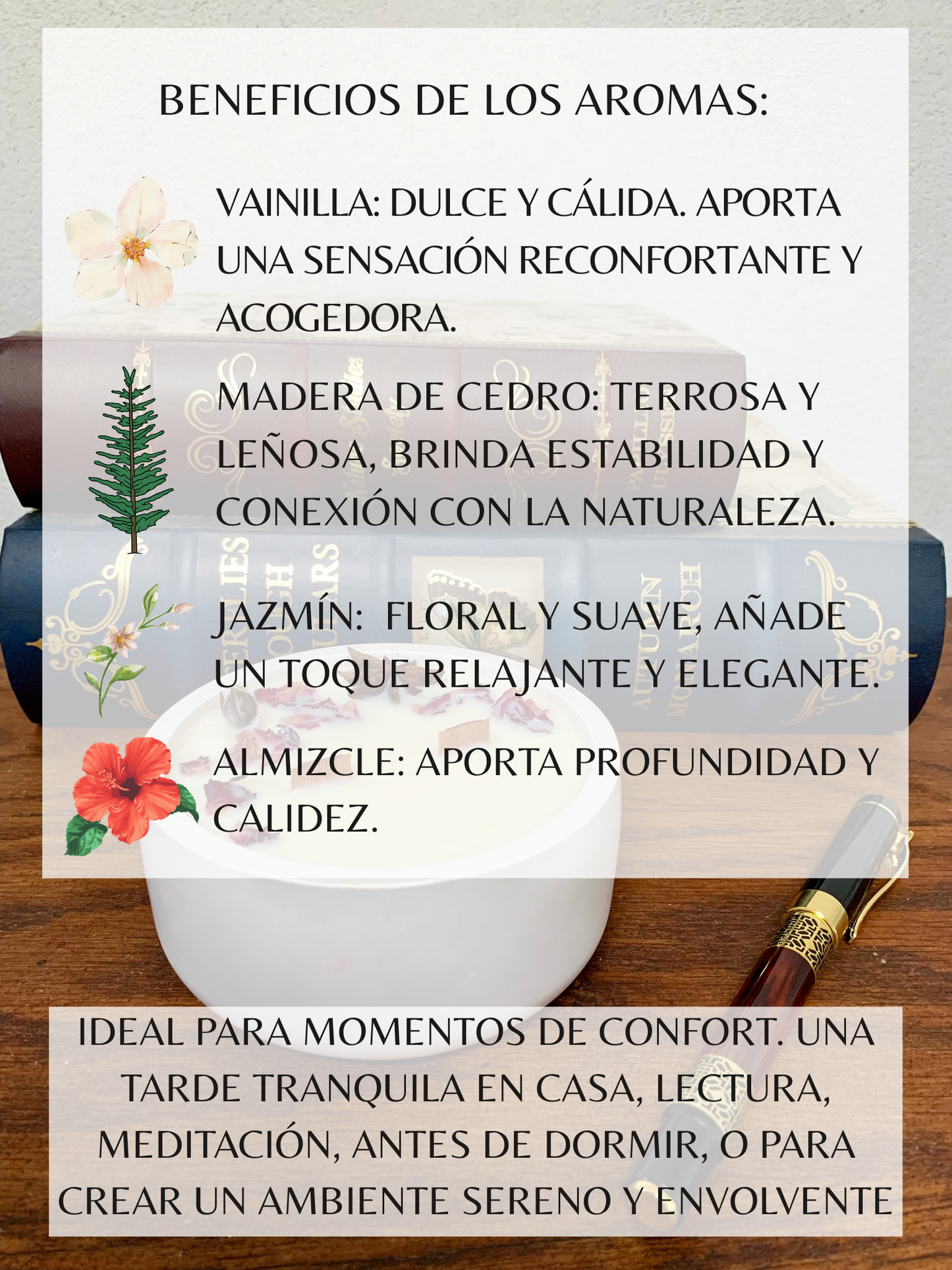 Vela de soja – Confort y refugio