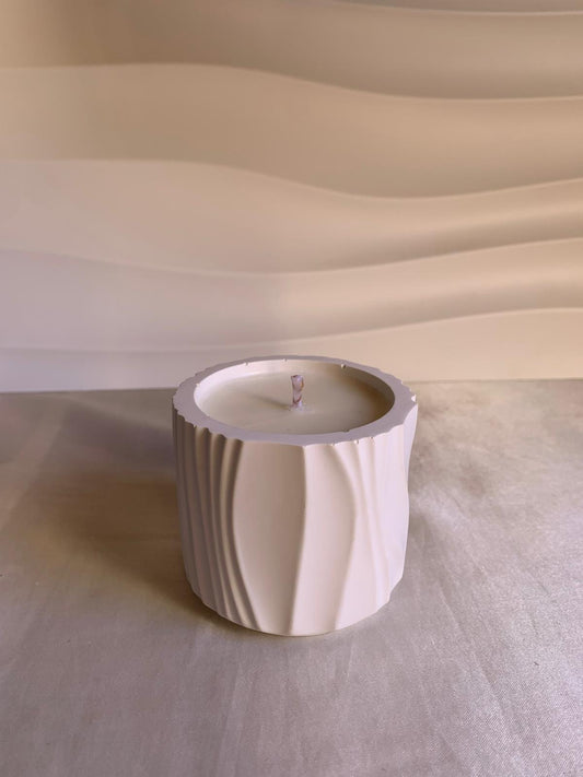 Vela aromática de soja – vaso minimalista