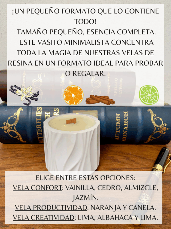 Vela Minimalista (Mecha Madera) - Imagen 2