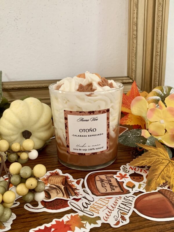 Vela de calabaza especiada